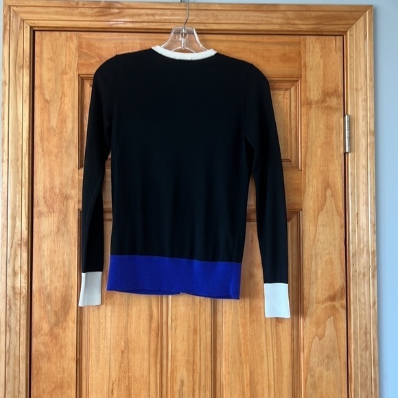 Ann Taylor Cardigan Sweater Colorblock Button Front XS - Picture 3 of 3